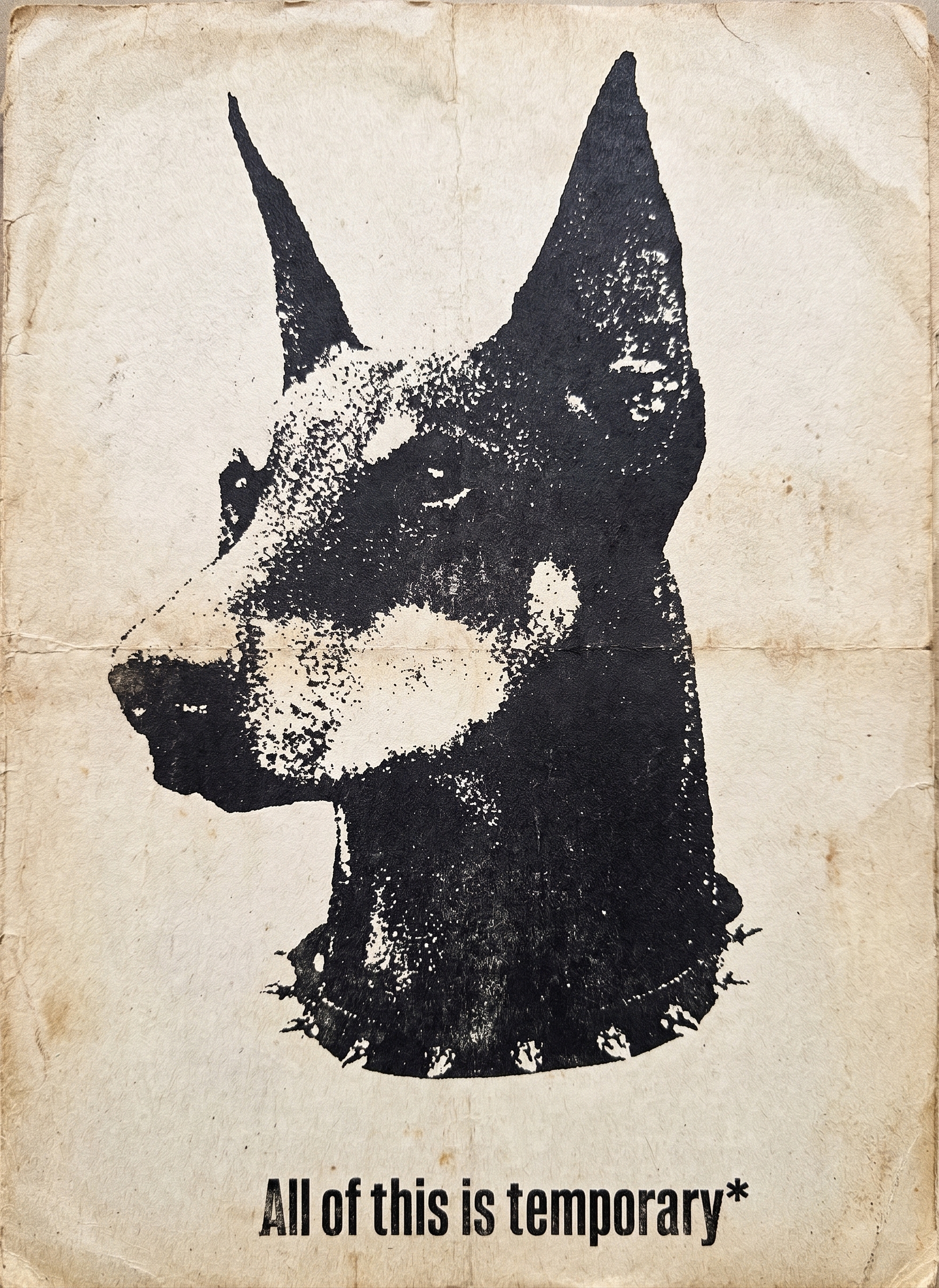 700* Archival Doberman Silkscreen Specimen