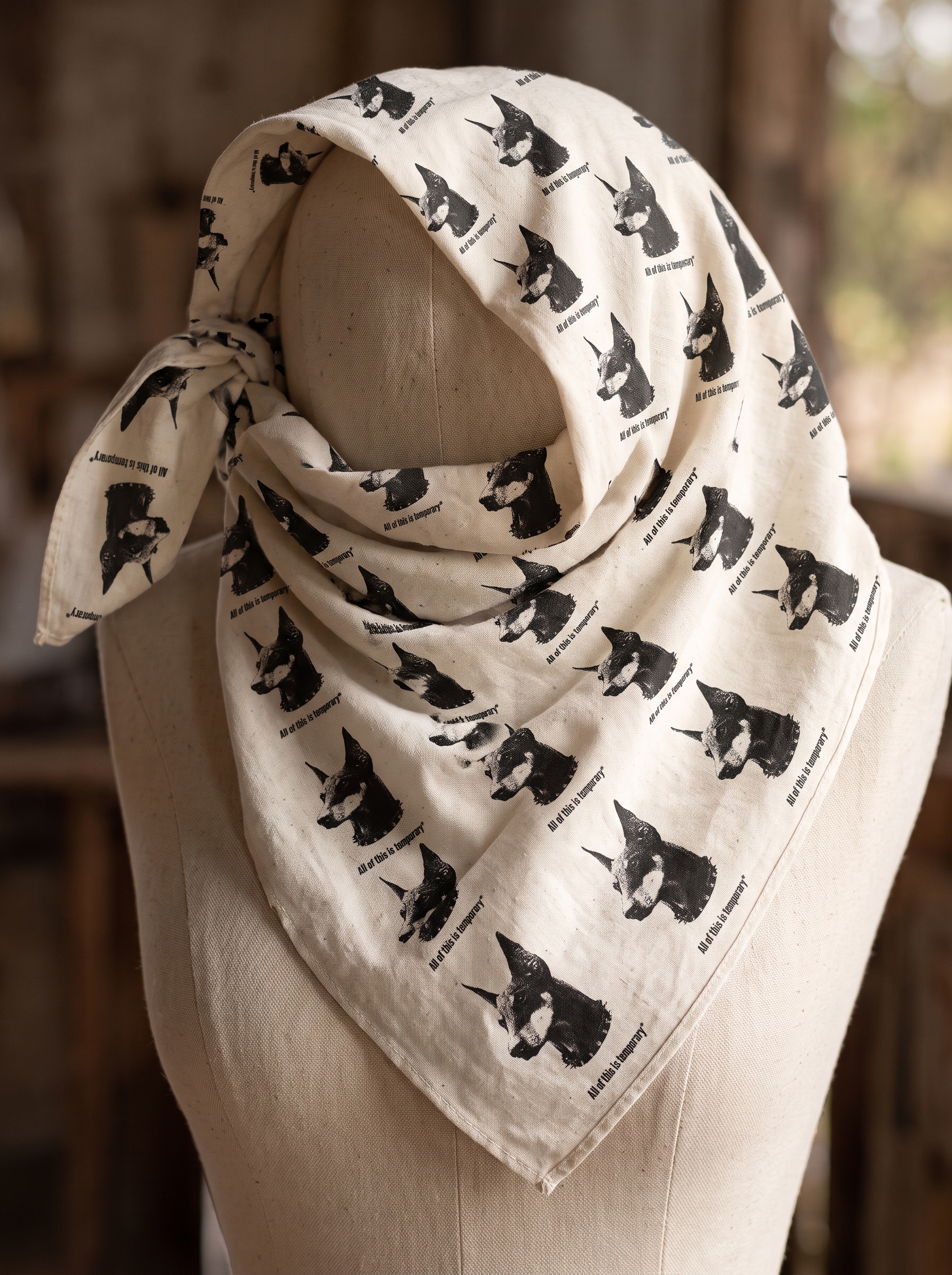 700* Archival Monogram Muslin Scarf